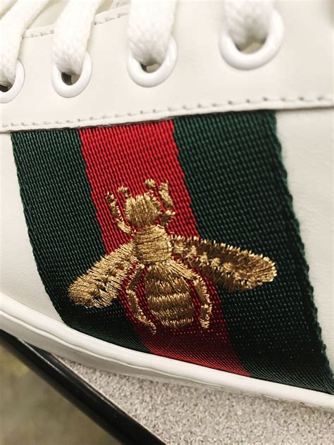 gucci red ace bee|Gucci ace bee men.